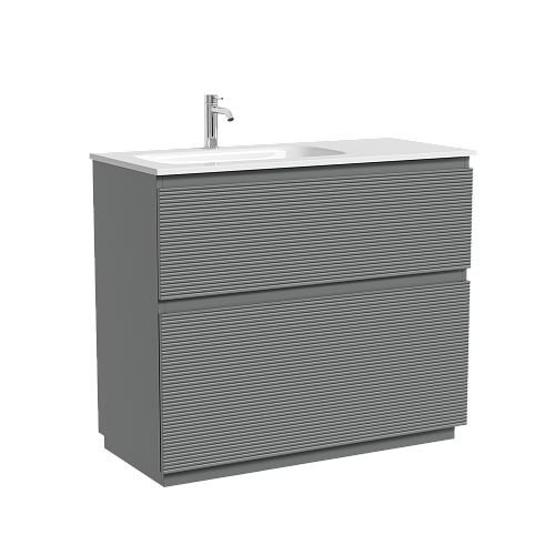 Тумба под раковину SANCOS Folk Floor FL100FLES левая 995х445х850 Ergraut soft, напольная Тумба под раковину SANCOS Folk Floor FL100FLES левая 995х445х850 Ergraut soft, напольная