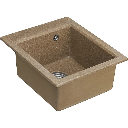 Кухонная мойка Aquaton Линеа 43 1A732932LW270 из литого мрамора, терракот Кухонная мойка Aquaton Линеа 43 1A732932LW270 из литого мрамора, терракот