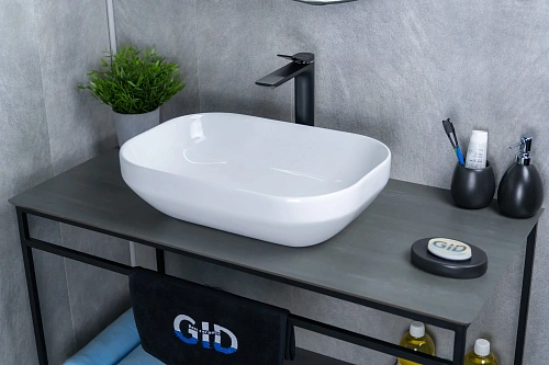 Раковина Gid D1468 51195 накладная белая 50x36x14.5 Раковина Gid D1468 51195 накладная белая 50x36x14.5