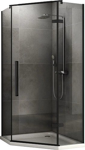 Душевой уголок ABBER Ewiges Wasser AG05100B 100x100 см универсальный, профиль черный, стекло прозрачное Душевой уголок ABBER Ewiges Wasser AG05100B 100x100 см универсальный, профиль черный, стекло прозрачное