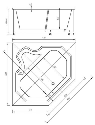 Акриловая ванна Aquatek Лира гидромассПН с фронтальным экраном LIR150-0000006 Акриловая ванна Aquatek Лира гидромассПН с фронтальным экраном LIR150-0000006