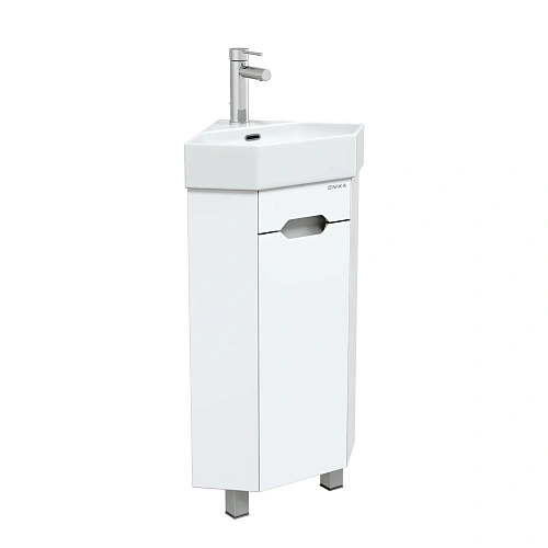 Тумба под раковину Onika Айленд 35 см 103501 напольная, белая, угловая (для Line) Тумба под раковину Onika Айленд 35 см 103501 напольная, белая, угловая (для Line)