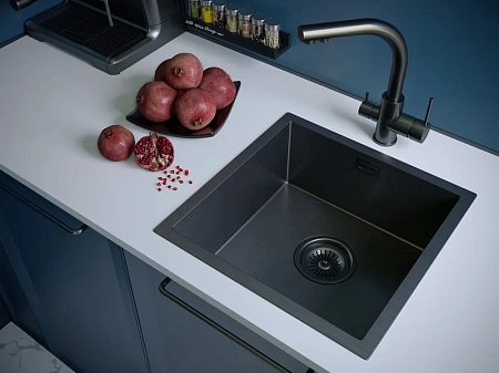 Смеситель для кухни ESSEN, PVD, вороненая сталь, 213011-GM, Paulmark Es213011-GM Смеситель для кухни ESSEN, PVD, вороненая сталь, 213011-GM, Paulmark Es213011-GM