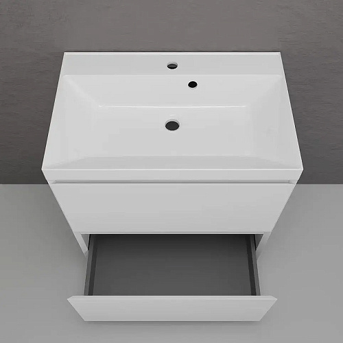 Тумба под раковину Style Line Манхэттен 70 см ЛС-00002374 напольная, белый матовый Тумба под раковину Style Line Манхэттен 70 см ЛС-00002374 напольная, белый матовый