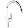 Картинка анонса товара «смеситель для кухни grohe baucurve, высокий излив, хром (31231000)»
