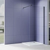 Душевая перегородка Aquatek AQ.WI.140.1BL, стекло прозрачное, Walk In 140см, с держателем 1200мм, профиль черный матовый Душевая перегородка Aquatek AQ.WI.140.1BL, стекло прозрачное, Walk In 140см, с держателем 1200мм, профиль черный матовый