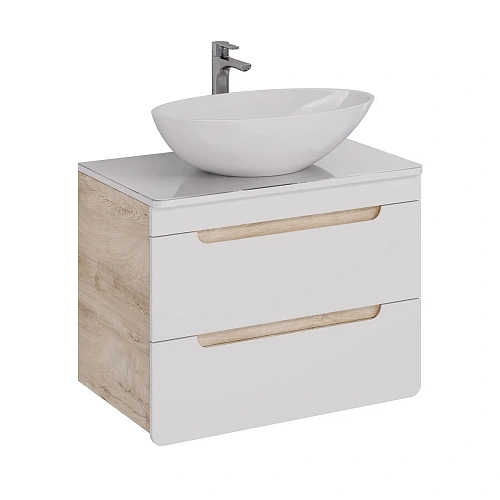 Столешница Lemark OLIVIA 80см из стекла, белый LM08OL80S Столешница Lemark OLIVIA 80см из стекла, белый LM08OL80S