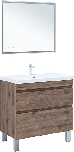 Тумба под раковину Aquanet Нота New 90 00344145 напольная, дуб веллингтон табак Тумба под раковину Aquanet Нота New 90 00344145 напольная, дуб веллингтон табак