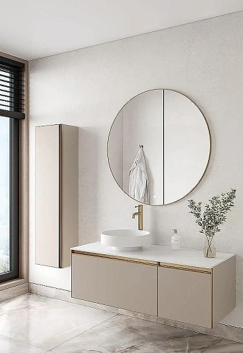 Тумба под раковину Armadi Art QUATRO 2 140см (100+40) DAPHNE профиль MATT GOLD 790-M2-140-D-MG Тумба под раковину Armadi Art QUATRO 2 140см (100+40) DAPHNE профиль MATT GOLD 790-M2-140-D-MG