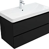 Тумба под раковину Aquanet Вега 2.0 90 черный 00337956 подвесная Тумба под раковину Aquanet Вега 2.0 90 черный 00337956 подвесная