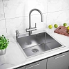 Кухонная мойка Paulmark KRONER-EDGE 59, PM775951-BS, брашированная 590х510мм Кухонная мойка Paulmark KRONER-EDGE 59, PM775951-BS, брашированная 590х510мм