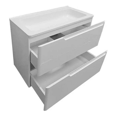 Тумба с раковиной Эстет Kare Luxe ФР-00007073 700х450 подвесная 2 ящика Тумба с раковиной Эстет Kare Luxe ФР-00007073 700х450 подвесная 2 ящика