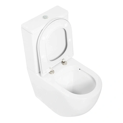 Унитаз напольный CEZARES STYLUS CZR-152-CPR/CZR-GN-SC безободковый с сиденьем Унитаз напольный CEZARES STYLUS CZR-152-CPR/CZR-GN-SC безободковый с сиденьем