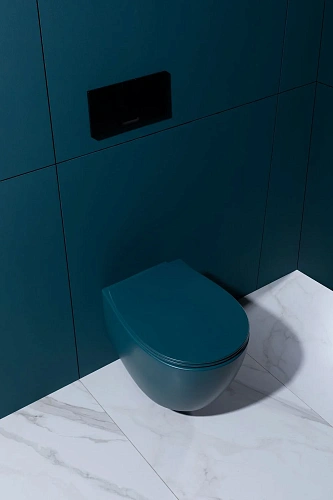 Унитаз подвесной Allen Brau Fantasy 4.11004.PT с крышкой, петроль Унитаз подвесной Allen Brau Fantasy 4.11004.PT с крышкой, петроль