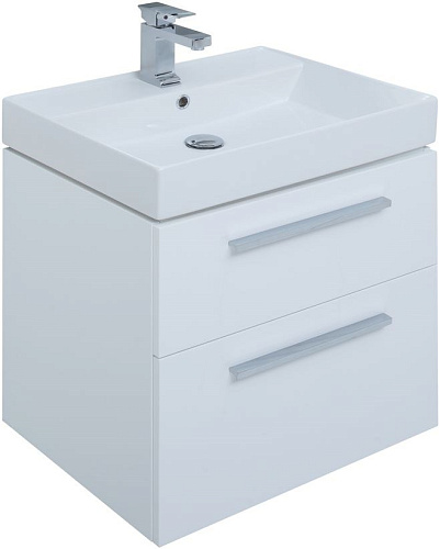 Тумба под раковину Aquanet Nova 60 белый (2 ящика) 00242279 Тумба под раковину Aquanet Nova 60 белый (2 ящика) 00242279