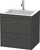 Картинка анонса товара «тумба с раковиной duravit brioso br4605t1021 60 см орех темный»