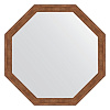 Картинка анонса товара «зеркало в багетной раме evoform octagon, by 3663, 69 x 69 см, сухой тростник»
