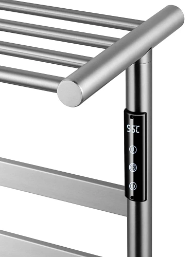 Полотенцесушитель электрический Wonzon & Woghand с полкой, брашированный никель (WW-A402-BR) Полотенцесушитель электрический Wonzon & Woghand с полкой, брашированный никель (WW-A402-BR)