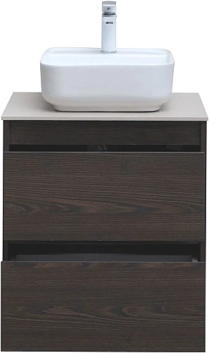 Тумба под раковину Aquanet Nova Lite 60 дуб черный (2 ящика) 00287894 Тумба под раковину Aquanet Nova Lite 60 дуб черный (2 ящика) 00287894