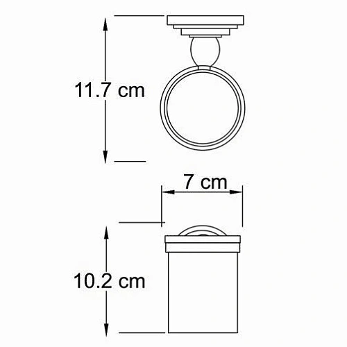 Стакан WasserKRAFT Isar K-7328 темная бронза Стакан WasserKRAFT Isar K-7328 темная бронза