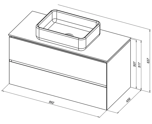 Тумба под раковину Allen Brau Infinity 100 1.21003.PWM белый матовый Тумба под раковину Allen Brau Infinity 100 1.21003.PWM белый матовый
