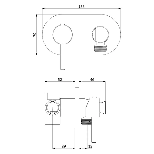 Гигиенический душ Damixa Option 214000000 Гигиенический душ Damixa Option 214000000