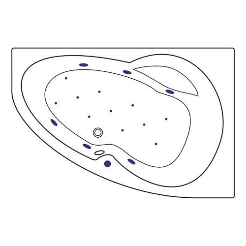 Акриловая ванна EXCELLENT Newa 160x95 P RELAX хром WAEX.NEP16.RELAX Акриловая ванна EXCELLENT Newa 160x95 P RELAX хром WAEX.NEP16.RELAX