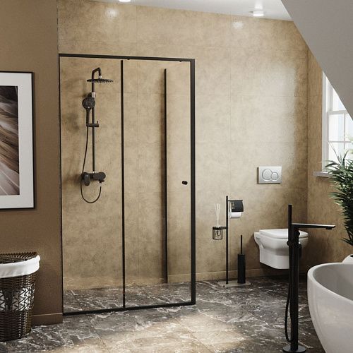 Душевой уголок WasserKRAFT Dill 61S22 черный Душевой уголок WasserKRAFT Dill 61S22 черный