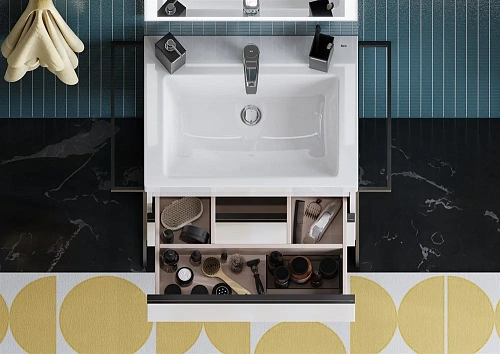 Раковина Roca The Gap Plus высокий бортик, 1 отверстие 60x46 3270M1004 Раковина Roca The Gap Plus высокий бортик, 1 отверстие 60x46 3270M1004