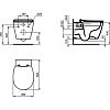 Унитаз подвесной Ideal Standard CONNECT Rimless E822301 с сиденьем Унитаз подвесной Ideal Standard CONNECT Rimless E822301 с сиденьем