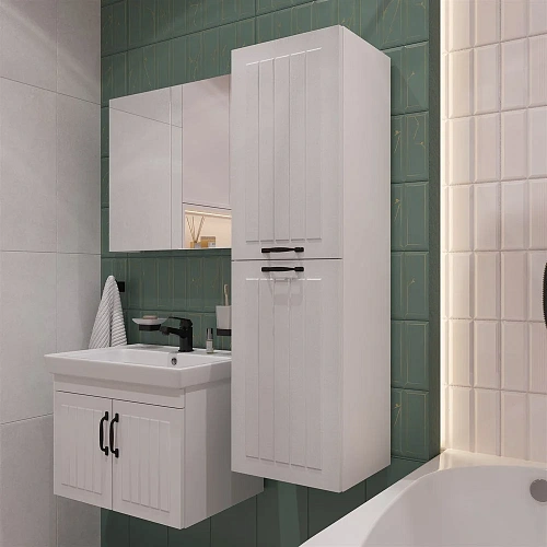 Комплект мебели DIWO Сочи 60 подвесная, белая 579268 Комплект мебели DIWO Сочи 60 подвесная, белая 579268