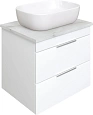 Тумба с раковиной STWORKI Копенгаген Копенгаген 60 белая, со столешницей Stone Aura 60 и сифоном Neo 582088 Тумба с раковиной STWORKI Копенгаген Копенгаген 60 белая, со столешницей Stone Aura 60 и сифоном Neo 582088