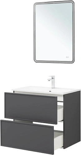 Тумба под раковину Aquanet Арт 75 ясень графит 00329064 напольная/подвесная Тумба под раковину Aquanet Арт 75 ясень графит 00329064 напольная/подвесная