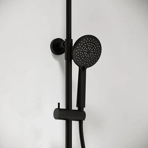 Душевая система Sancos Game SC3001LMB с изливом и термостатом Game, с регулировкой по высоте, черный матовый Душевая система Sancos Game SC3001LMB с изливом и термостатом Game, с регулировкой по высоте, черный матовый