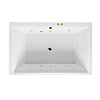 Картинка анонса товара «акриловая ванна excellent crown lux 190x120 soft золото waex.cro19.soft.gl»