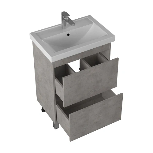 Тумба под раковину BRIZ Риччи т8-60 под раковину Фостер 360 03-08060-06 00 БТН светло - серый Тумба под раковину BRIZ Риччи т8-60 под раковину Фостер 360 03-08060-06 00 БТН светло - серый