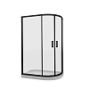 Душевой уголок Niagara Nova NG-6821-08 BLACK (120x80x195) полукруг, раздвиж, профиль черный, стекло прозрачное (6мм) 682108111BLACK Душевой уголок Niagara Nova NG-6821-08 BLACK (120x80x195) полукруг, раздвиж, профиль черный, стекло прозрачное (6мм) 682108111BLACK