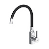 Картинка анонса товара «смеситель для кухни dorff logic d3007622 с гибким изливом, черный»