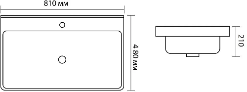 Раковина Aquanet Ирис 80 черная матовая 00329249 Раковина Aquanet Ирис 80 черная матовая 00329249