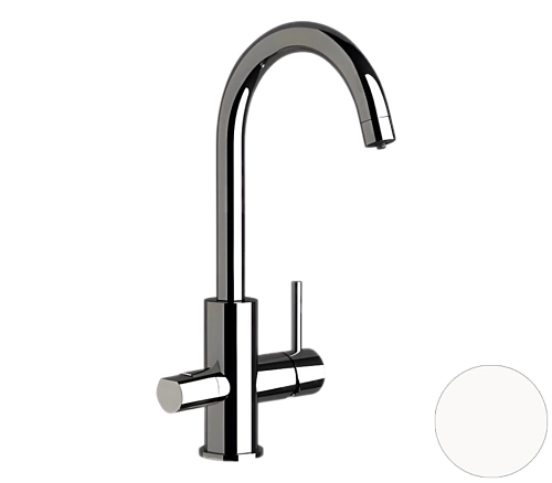 Смеситель для кухни Remer X Style N792DWBO, белый матовый Смеситель для кухни Remer X Style N792DWBO, белый матовый