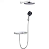 Душевая система BERGES MORANS 075003 с изливом и термостатом, хром Душевая система BERGES MORANS 075003 с изливом и термостатом, хром