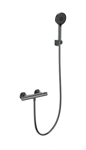 Смеситель для душа Wonzon & Woghand с термостатом, темный графит (WW-B2005-A-BGG) Смеситель для душа Wonzon & Woghand с термостатом, темный графит (WW-B2005-A-BGG)