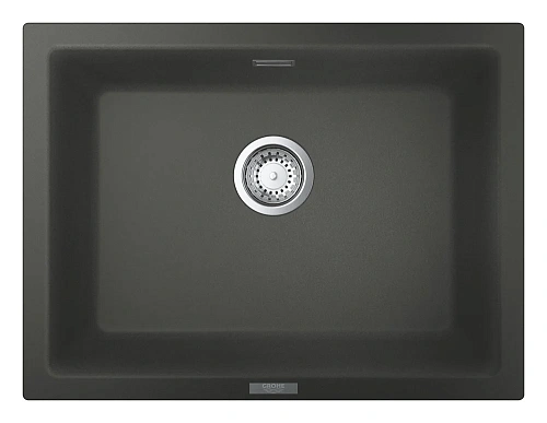 Кухонная мойка GROHE K700U с одной чашей, 610 x 460 мм, серый гранит (31655AT0) Кухонная мойка GROHE K700U с одной чашей, 610 x 460 мм, серый гранит (31655AT0)