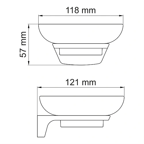 Мыльница WasserKRAFT Elbe K-7229 черный Мыльница WasserKRAFT Elbe K-7229 черный
