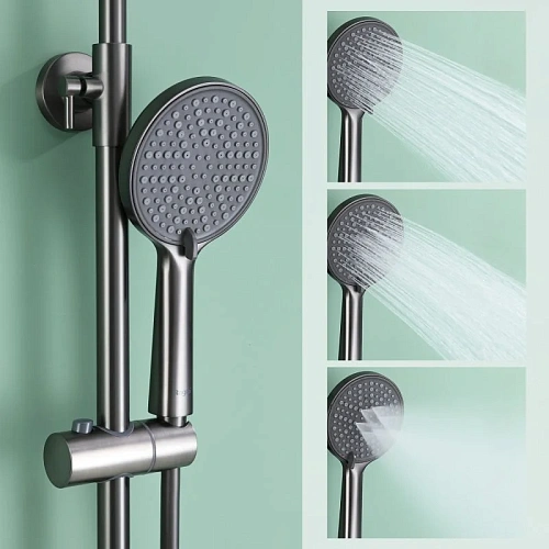 Душевая система Raglo R31.24.09, графит Душевая система Raglo R31.24.09, графит