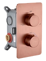 Смеситель для душа Boheme CELL 134-2-CB встраиваемый, с термостатом Copper Brushed Смеситель для душа Boheme CELL 134-2-CB встраиваемый, с термостатом Copper Brushed