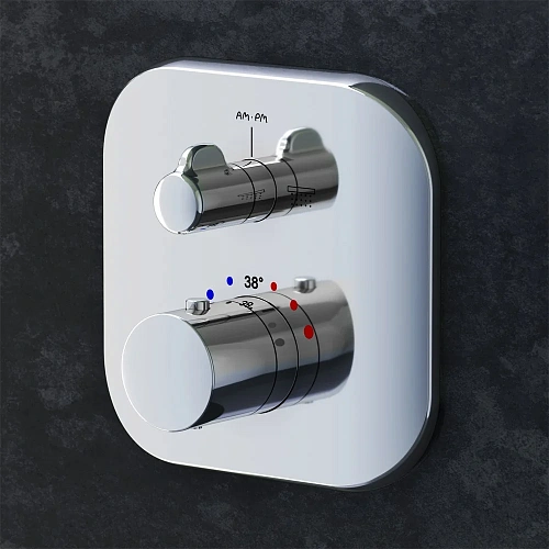 Смеситель для душа AM.PM Sensation F3085500 с термостатом встраиваемый Смеситель для душа AM.PM Sensation F3085500 с термостатом встраиваемый