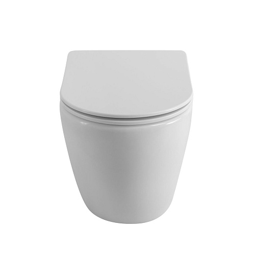 Унитаз приставной BelBagno BB2141CBR/SC безободковый c сиденьем Унитаз приставной BelBagno BB2141CBR/SC безободковый c сиденьем