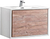 Картинка анонса товара «тумба под раковину vincea alessia 90 n.wood + l.white vmc-1s900nl»