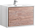 Тумба под раковину Vincea Alessia 90 N.Wood + L.White VMC-1S900NL Тумба под раковину Vincea Alessia 90 N.Wood + L.White VMC-1S900NL